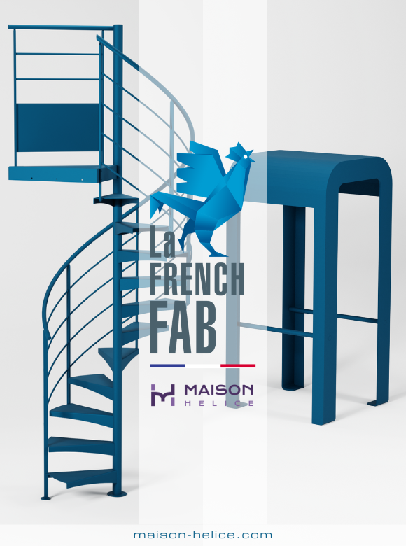 Maison Helice une marque qui fabrique en France des escaliers et du maobilier en métal sur mesure