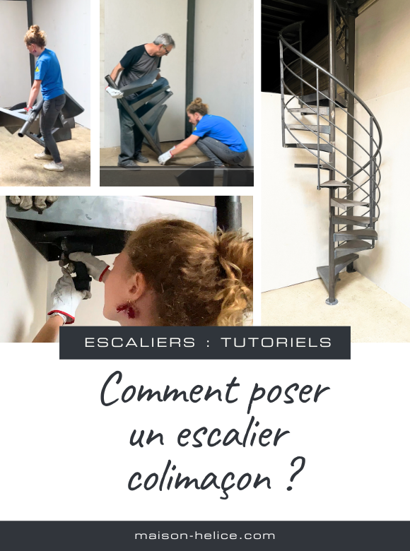 Comment poser un escalier colimaçon? Voici les principales étapes pour réussir l'installation d'un escalier hélicoïdal. Tutoriel en 6 étapes. Chez Maison Hélice, notre savoir-faire nous a permis de simplifier la pose des escaliers colimaçon pour la rendre accessible à tous, même aux débutants et débutantes en bricolage : l'installation des escaliers hélicoïdaux de Maison Helice.